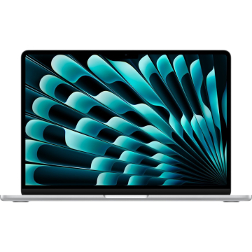 Apple Macbook Air M3 Chip (2024) 15.3-inch 8-core CPU and 10-core GPU 8GB RAM 256GB SSD English-Silver