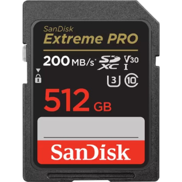 SanDisk 512GB Extreme Pro UHS-I SDXC Memory Card