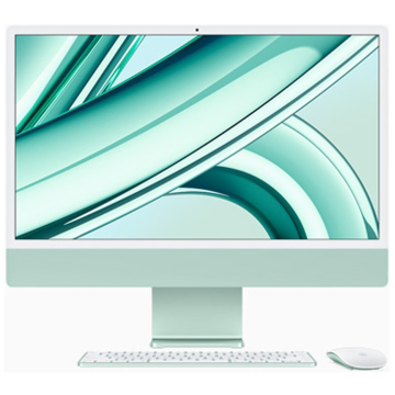 Apple iMac 24-inch With Retina 4.5K display MQRP3 (Late 2023) M3 With 8 Core CPU And 10 Core GPU, 8GB RAM 512GB SSD, Green