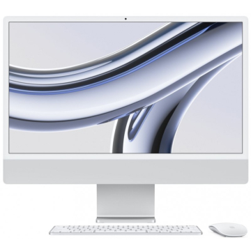 Apple iMac 24-inch With Retina 4.5K display MQR93 (Late 2023) M3 With 8 Core CPU And 8 Core GPU, 8GB RAM 256GB SSD, Silver