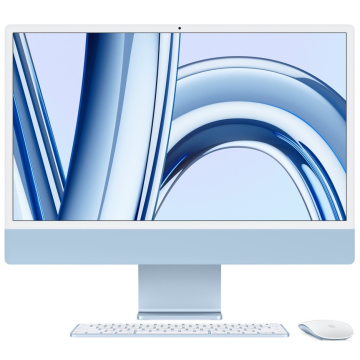 Apple iMac 24-inch With Retina 4.5K display MQRC3 (Late 2023) M3 With 8 Core CPU And 8 Core GPU, 8GB RAM 256GB SSD, Blue