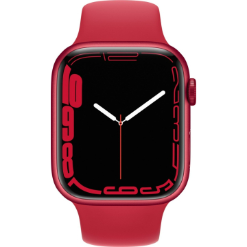 Apple Watch Series 7 45mm GPS RED Aluminum Case with Sport Band