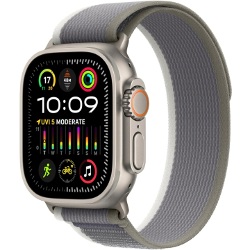 Apple Watch Ultra 2 GPS + Cellular, 49mm Titanium Case with Trail Loop M/L Band (fits 145–220mm wrists)