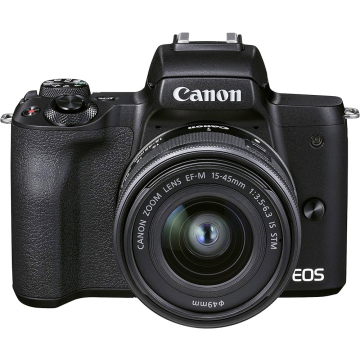 Canon EOS M50 Mark II Mirrorless Camera with EF-M 15-45 IS STM Kit