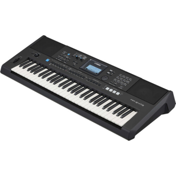 Yamaha PSR-E473 61-Key Touch-Sensitive Portable Keyboard Black With Adapter