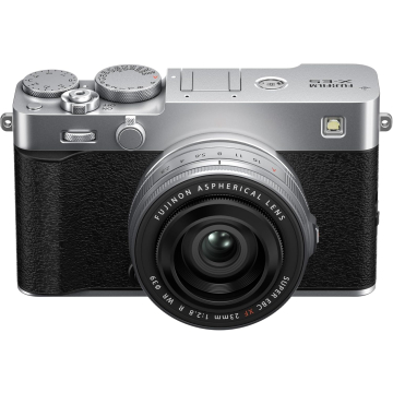 FUJIFILM X-E5 Mirrorless Camera with XF 23mm f/2.8 Lens-Silver