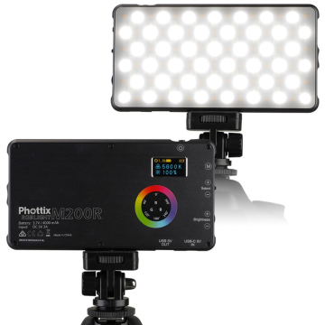 Phottix M200R RGB LED Light with Power Bank