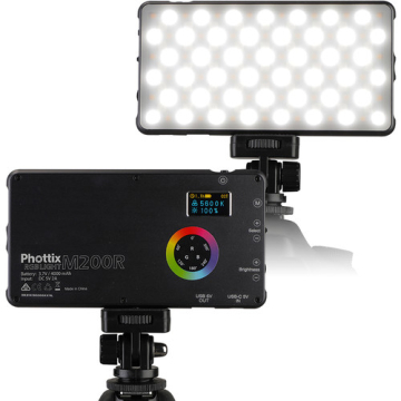 Phottix M200R RGB LED Light with Power Bank