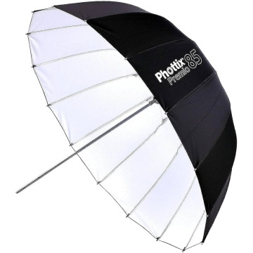 Phottix Premio Reflective Umbrella With Diffuser Kit (85cm/33")