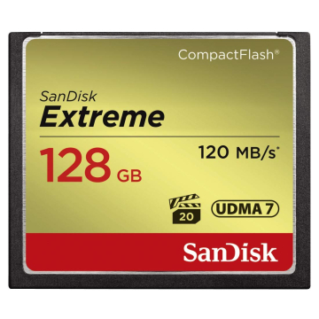 SanDisk 128GB Extreme CompactFlash Memory Card