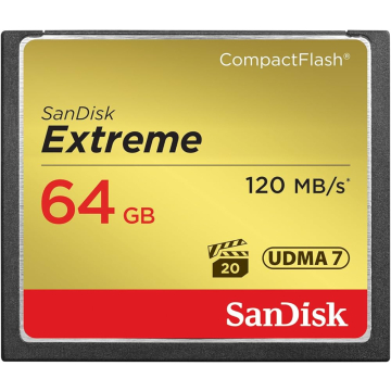 SanDisk 64GB Extreme CompactFlash Memory Card