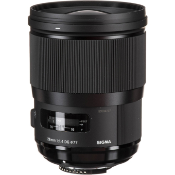 Sigma 28mm F/1.4 DG HSM Art Lens for Nikon