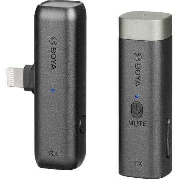 Boya BY-WM3D True-Wireless Microphones for iphone, ipad, cameras and 3.5mm smartphones 2.4GHz