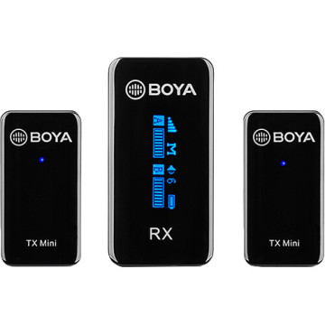 Boya BY-XM6-S2 mini Ultracompact 2.4GHz Dual-Channel Wireless Microphone System