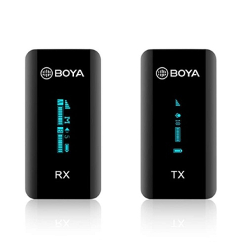 Boya BY-XM6-S1 Digital Camera-Mount True-Wireless 1-Person Microphone System 2.4GHz (1 Transmitter + 1 Receiver)