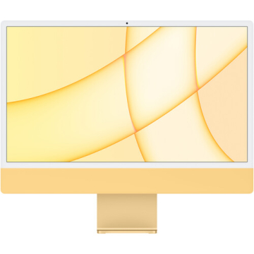 Apple iMac 24-inch MGPF3 (2021) M1 Chip 8-Core CPU and 8-Core GPU, 8GB RAM 256GB SSD, Yellow